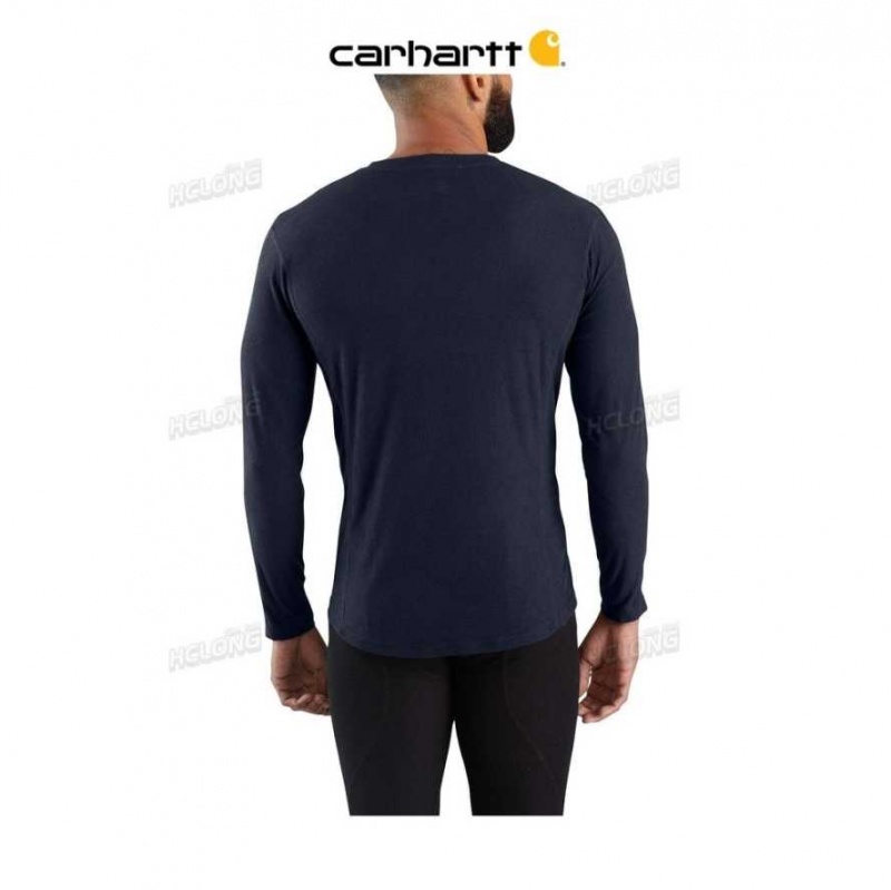 Carhartt Base Force Lätta Crew Marinblå | SE0001324