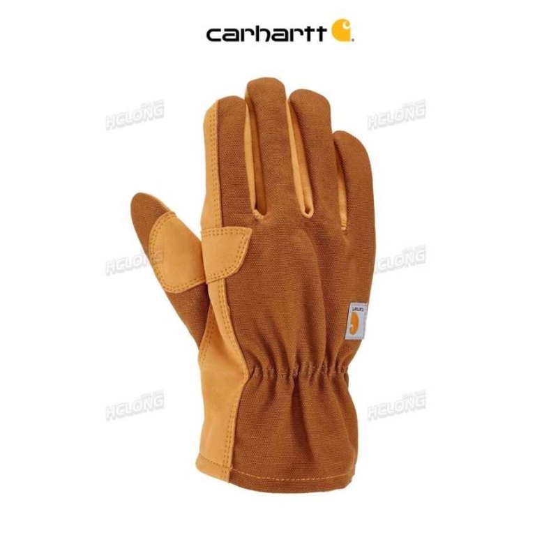 Carhartt Duck Syntetiskt Läder Open Cuff Glove Bruna | SE0002544