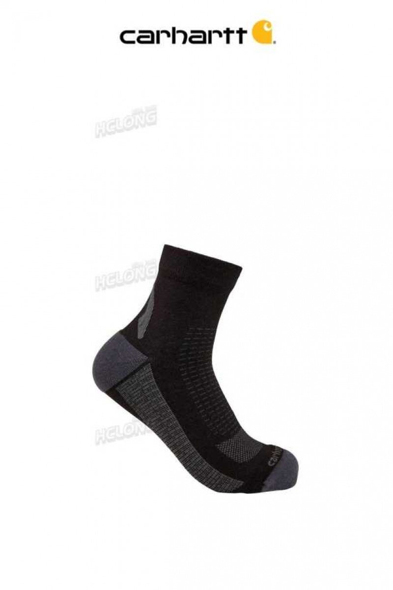 Carhartt Force Lätta Quarter Sock Svarta | SE0002795