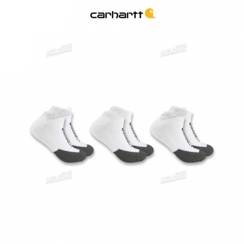 Carhartt Force Midweight Logo Low Cut Sock 3-Pack Vita | SE0002771