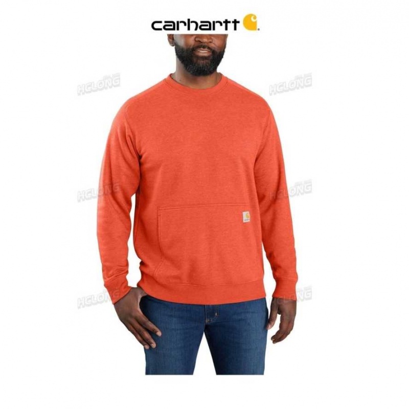 Carhartt Force Relaxed Fit Lätta Crewneck Sweatshirt Orange | SE0000477