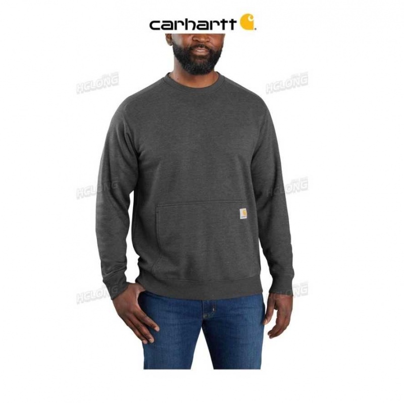 Carhartt Force Relaxed Fit Lätta Crewneck Sweatshirt Carbon Heather | SE0000479