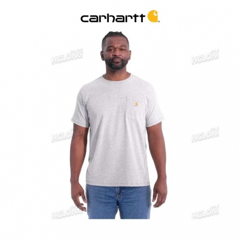 Carhartt Force Relaxed Fit Midweight Korta-Sleeve Pocket T-Shirt Ljus | SE0001176