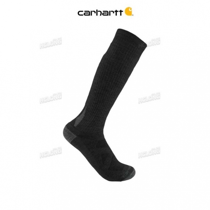 Carhartt Heavyweight Merino Ull Blend Boot Sock Svarta | SE0002680