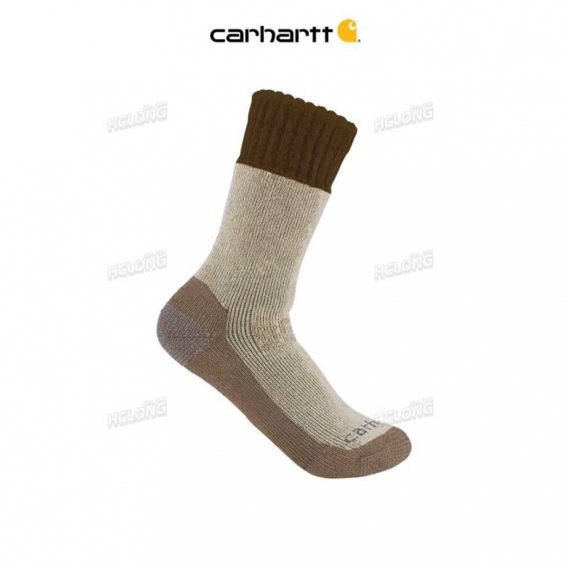 Carhartt Heavyweight Syntetiskt-Ull Blend Boot Sock Bruna | SE0002661