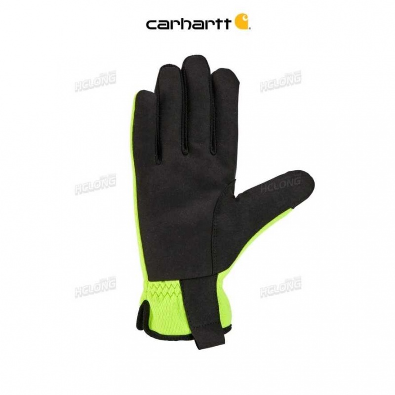 Carhartt High Dexterity Open Cuff Glove High Vis Lime | SE0002527