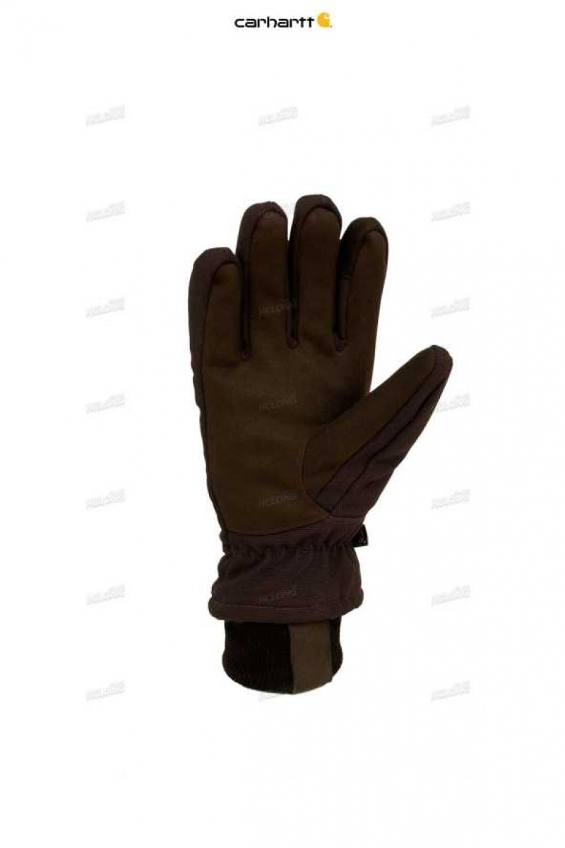 Carhartt Insulated Duck Syntetiskt Läder Knit Cuff Glove Svarta | SE0002533