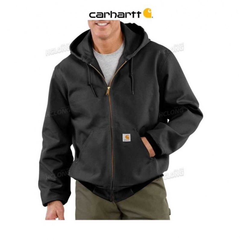 Carhartt Loose Fit Firm Duck Thermal-Fodrade Active Jac Svarta | SE0000212