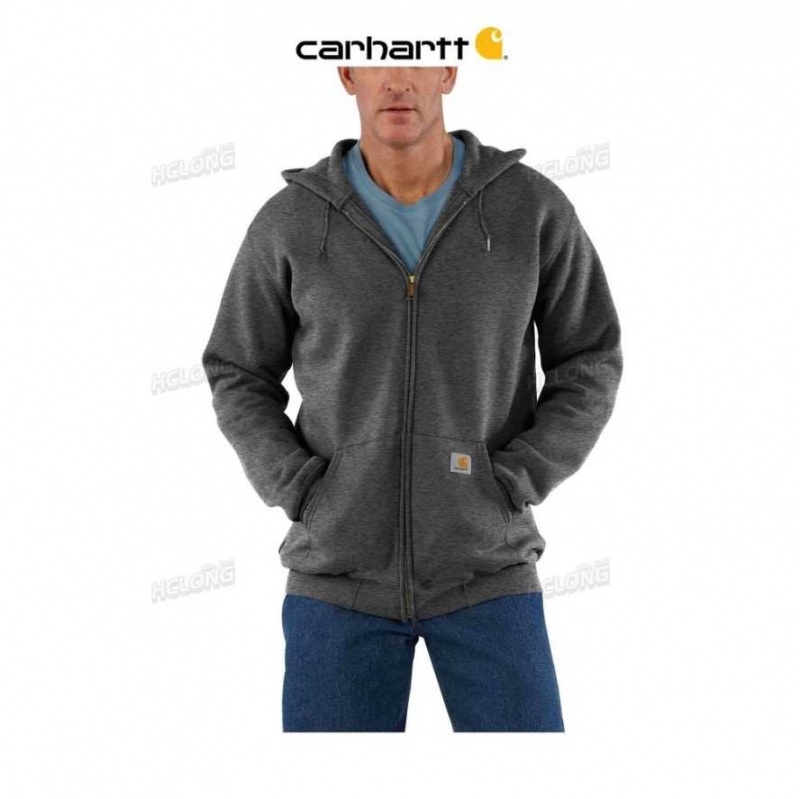 Carhartt Loose Fit Midweight Full-Zip Sweatshirt Carbon Heather | SE0000503