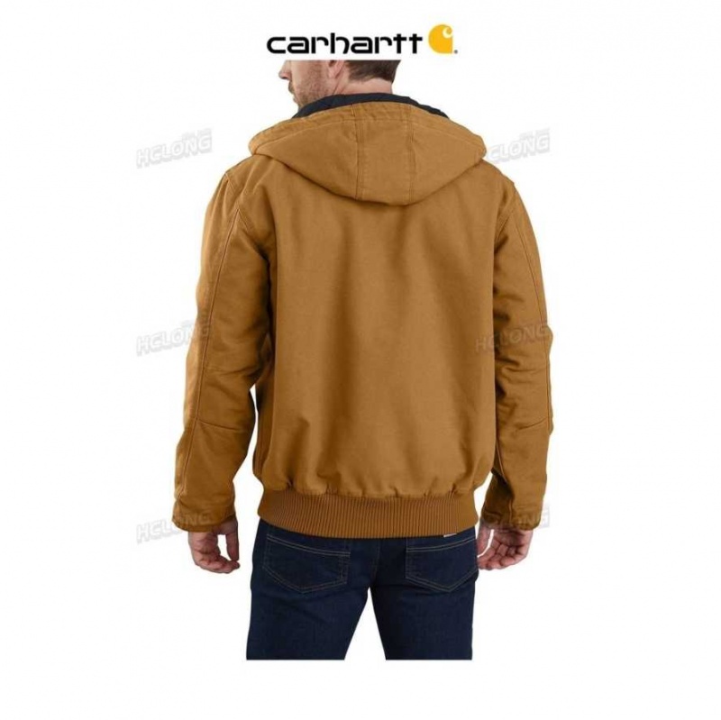 Carhartt Loose Fit Washed Duck Insulated Active Jac Bruna | SE0000149