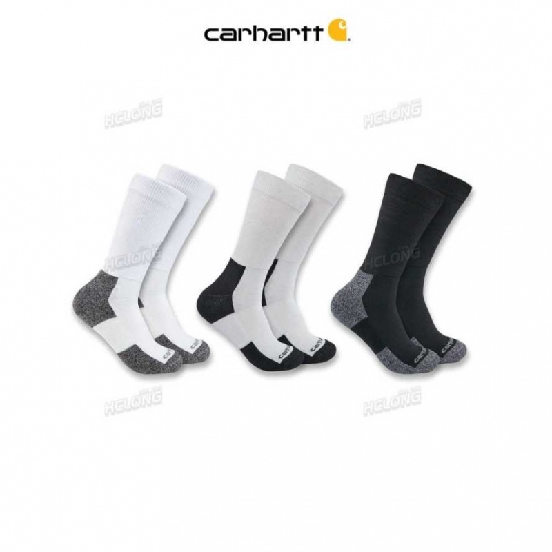 Carhartt Lätta Stretch Top Crew Sock 3-Pack Assorted | SE0002698