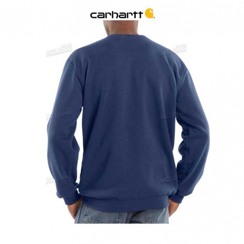 Carhartt Midweight Crewneck Sweatshirt Marinblå | SE0000512