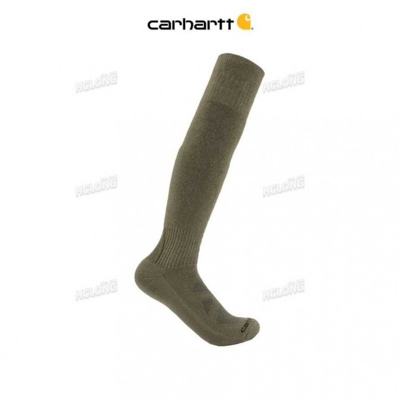 Carhartt Midweight Merino Ull Blend Uniform Over-The-Calf Sock Gröna | SE0002775