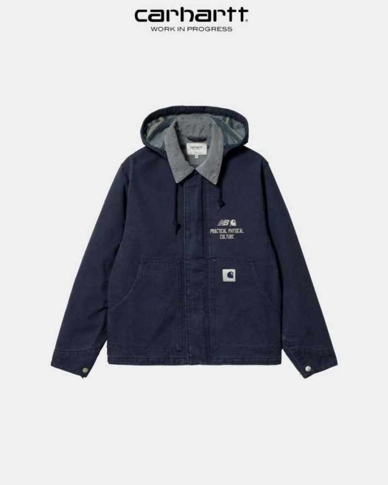 Carhartt New Balance x Carhartt WIP Sculpture Center Arcan Jacket Mörkmarinblå | SE0000074