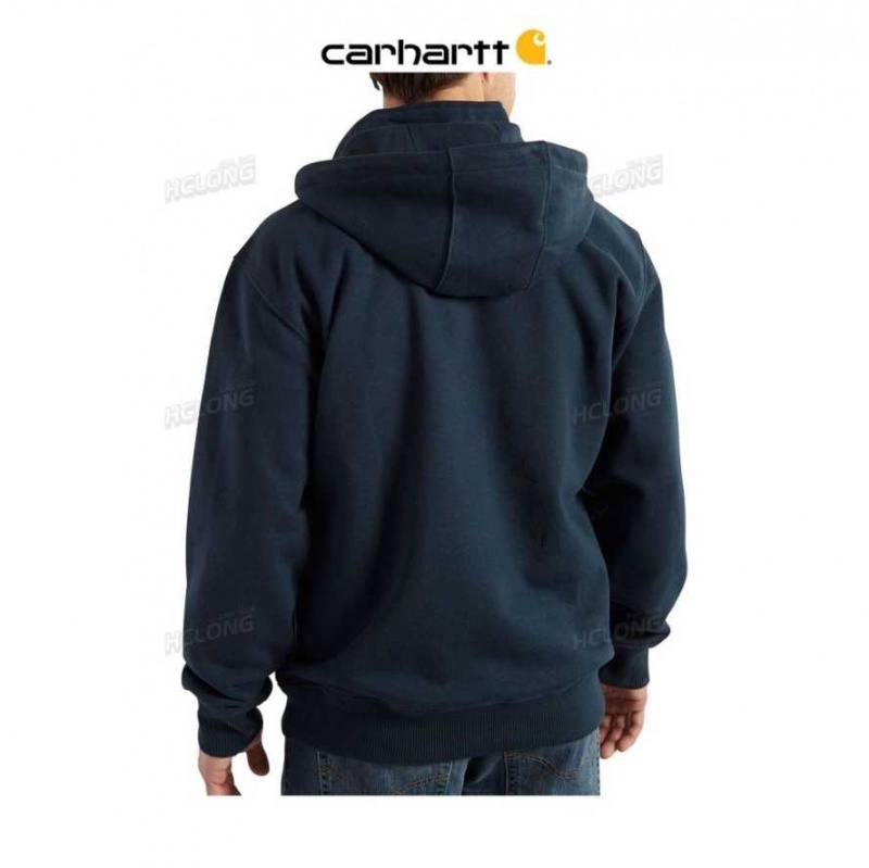 Carhartt Rain Defender Loose Fit Heavyweight Quarter-Zip Sweatshirt Marinblå | SE0000399