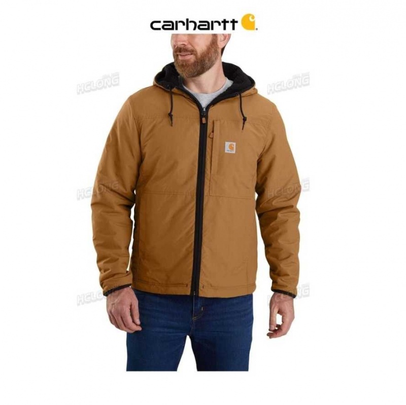 Carhartt Rain Defender Relaxed Fit Fleece Reversible Jacket Svarta Bruna | SE0000186