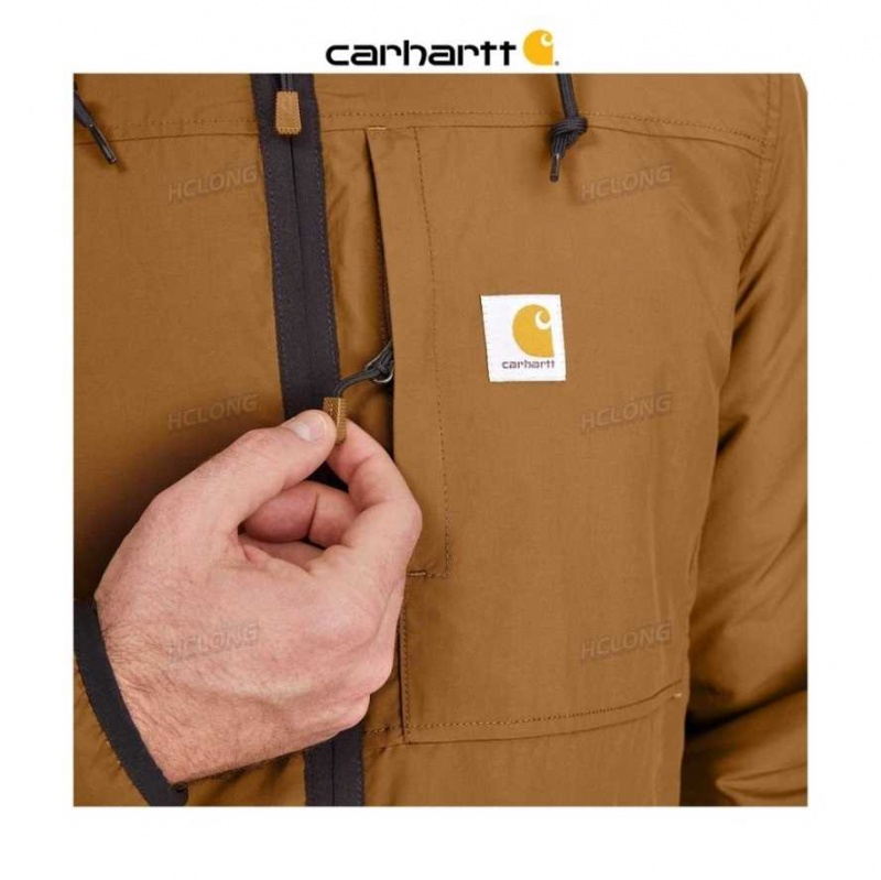 Carhartt Rain Defender Relaxed Fit Fleece Reversible Jacket Svarta Bruna | SE0000186