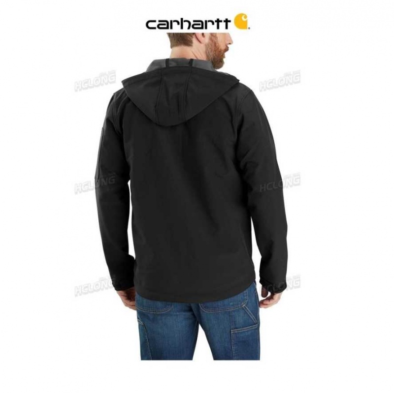 Carhartt Rain Defender Relaxed Fit Midweight Softshell Hooded Jacket Svarta | SE0000141