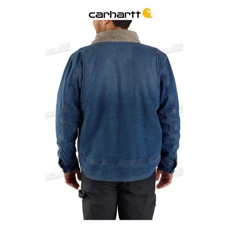 Carhartt Relaxed Fit Denim Sherpa-Fodrade Jacket Beech | SE0000205