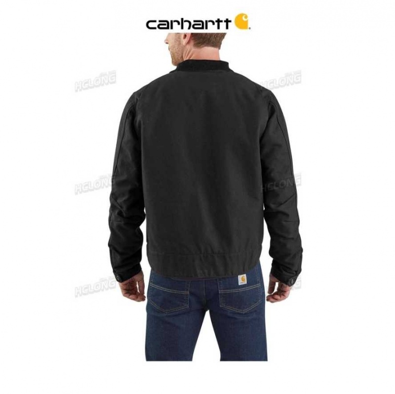 Carhartt Relaxed Fit Duck Blanket-Fodrade Detroit Jacket Svarta | SE0000139