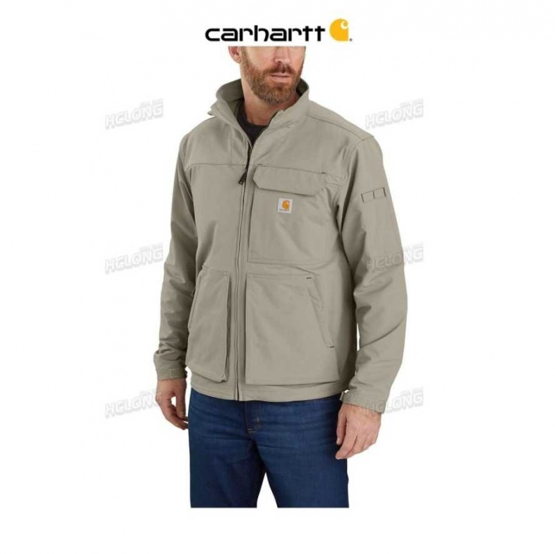 Carhartt Super Dux Relaxed Fit Lätta Mock-Neck Jacket Greige | SE0000194