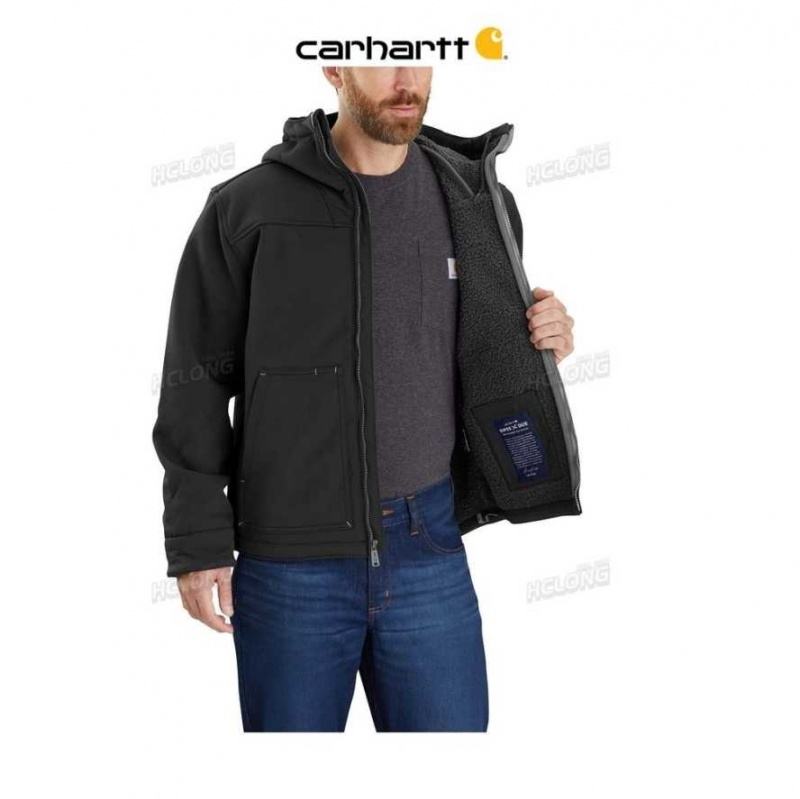 Carhartt Super Dux Relaxed Fit Sherpa-Fodrade Active Jac Svarta | SE0000190