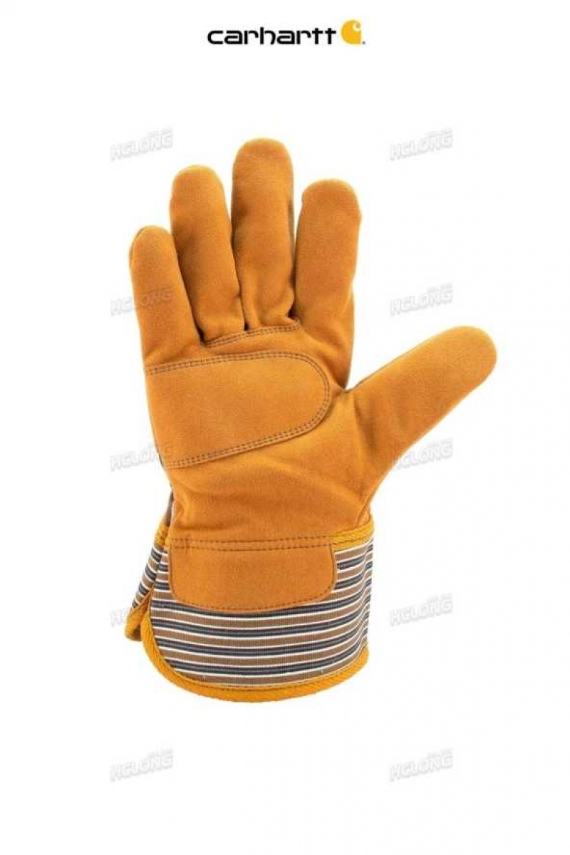 Carhartt Syntetiskt Mocka Säkerhets Cuff Arbets Glove Bruna | SE0002483