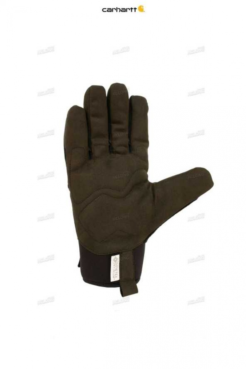 Carhartt Vind Fighter Insulated Syntetiskt Läder Secure Cuff Gloves Svarta | SE0002538