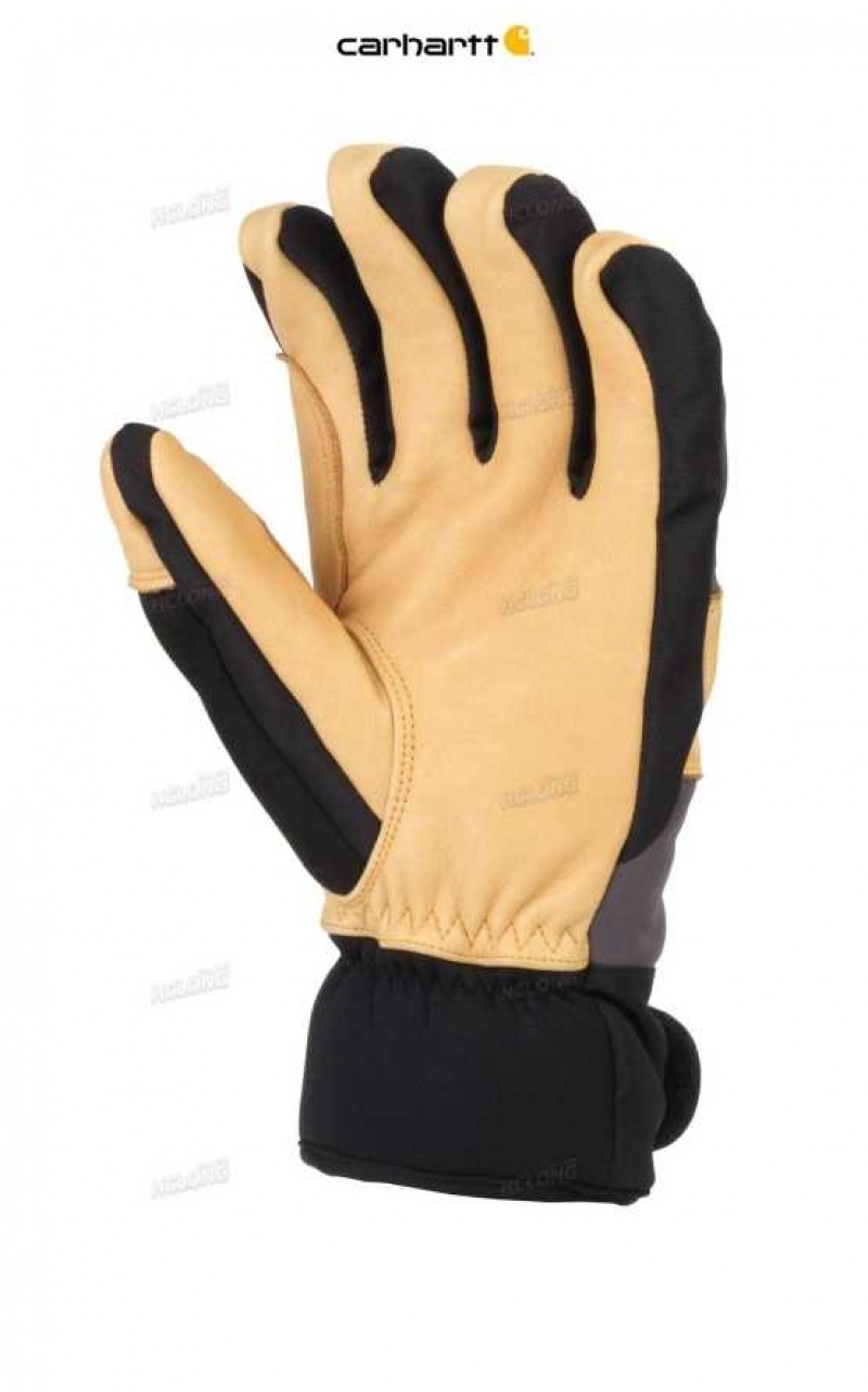 Carhartt Vinter Dex Cow Grain Insulated Glove Mörkgrå Bruna | SE0002504