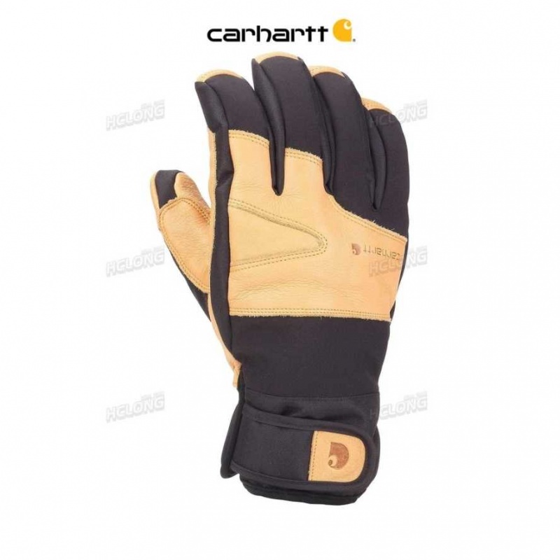 Carhartt Vinter Dex Cow Grain Insulated Glove Bruna Svarta | SE0002505