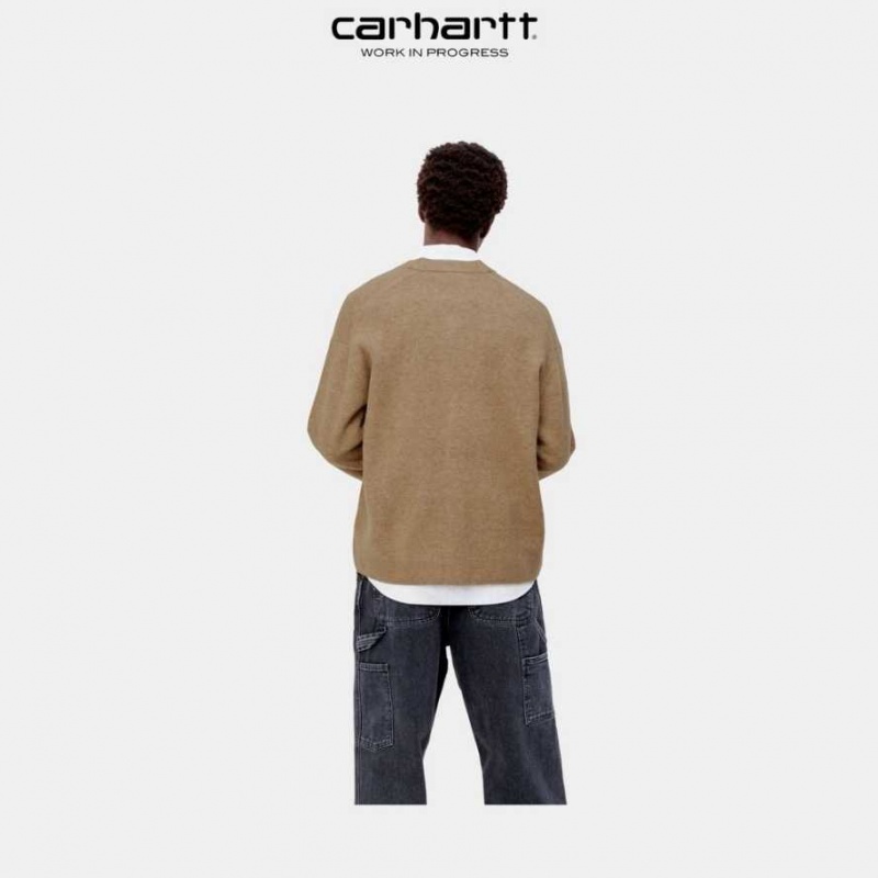 Carhartt Wip Albion Cardigan Jasper Heather | SE0000787