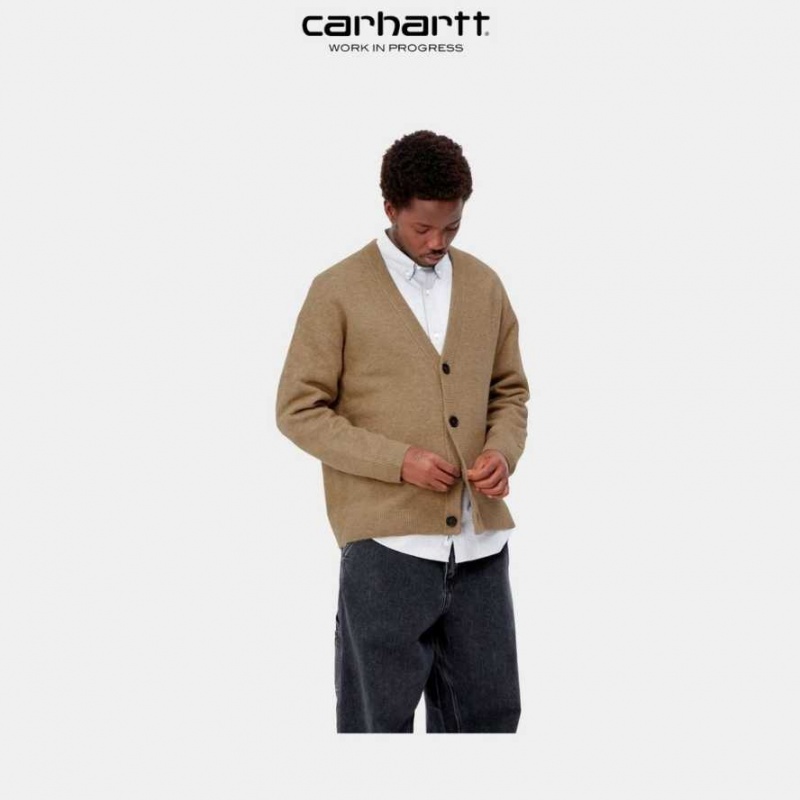 Carhartt Wip Albion Cardigan Jasper Heather | SE0000787