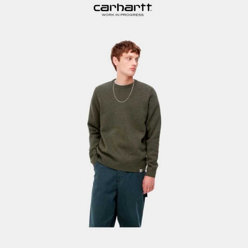 Carhartt Wip Allen Tröja Cypress Heather | SE0000788