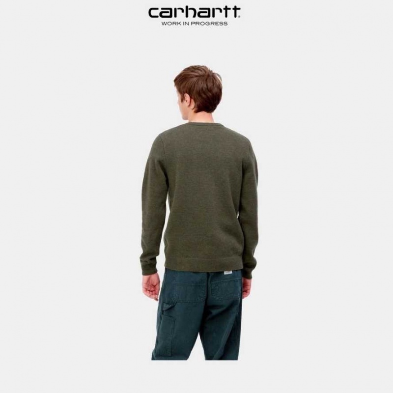 Carhartt Wip Allen Tröja Cypress Heather | SE0000788