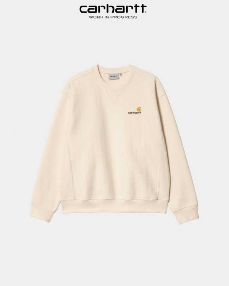 Carhartt Wip American Script Sweatshirt Calico | SE0000236