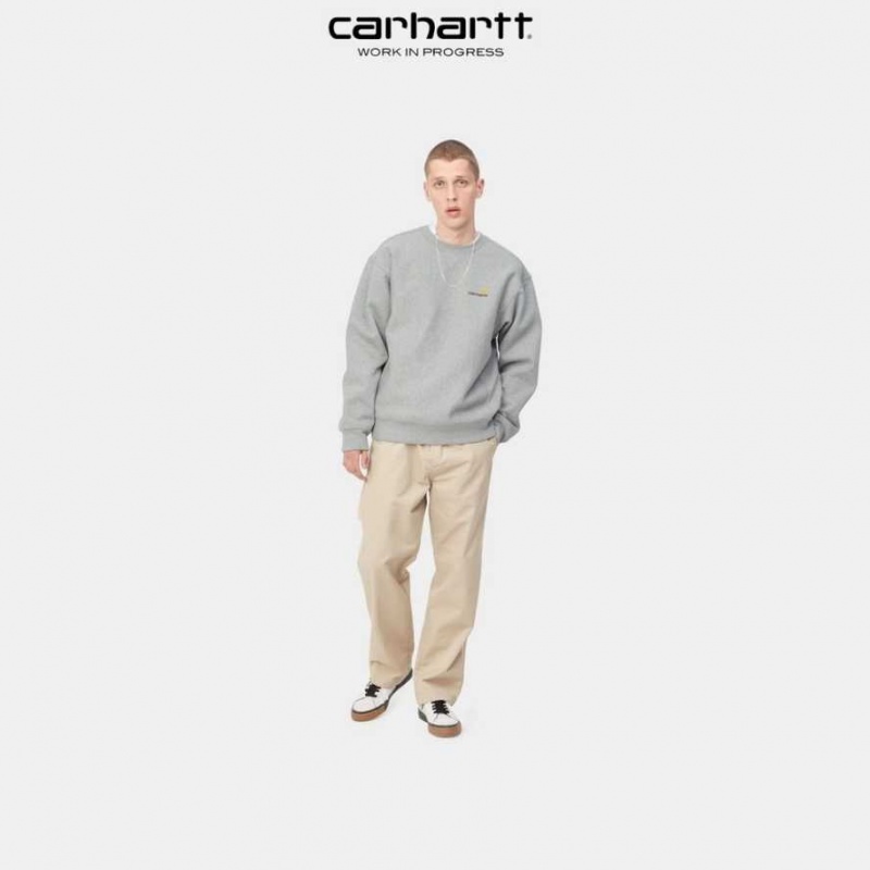 Carhartt Wip American Script Sweatshirt Grå | SE0000238