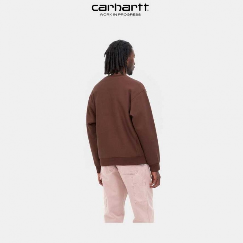 Carhartt Wip American Script Sweatshirt Ale | SE0000240