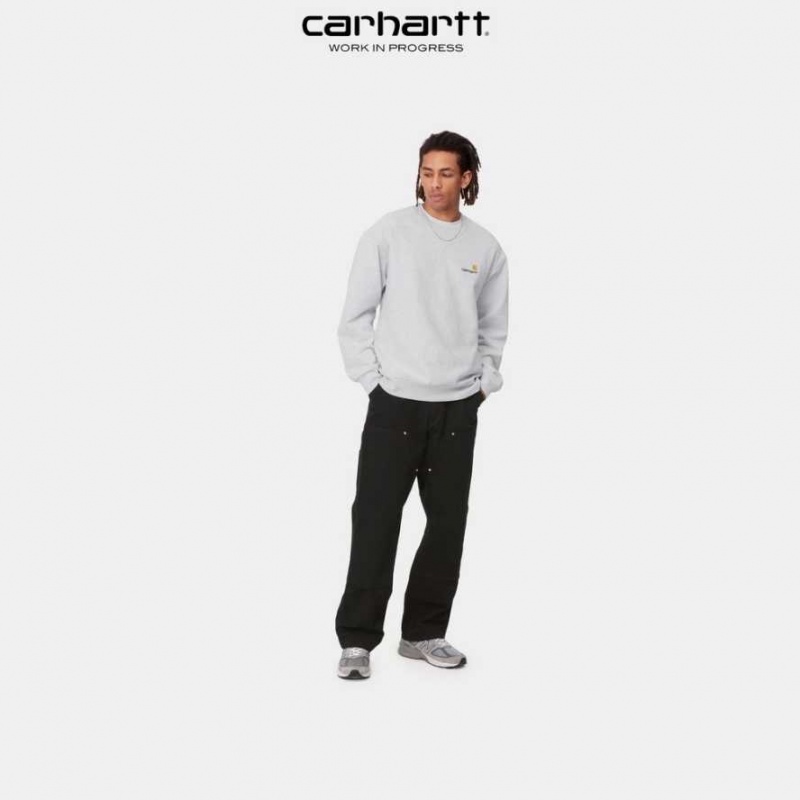 Carhartt Wip American Script Sweatshirt Ash Heather | SE0000241