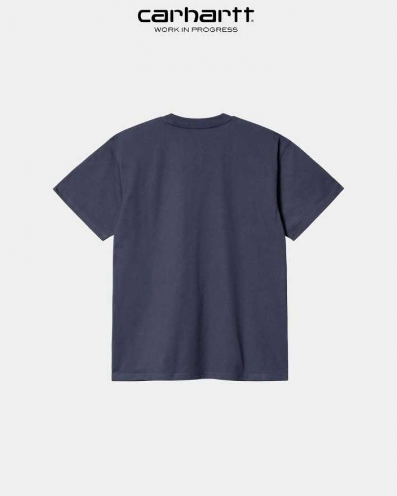 Carhartt Wip American Script T-Shirt Enzian | SE0000809