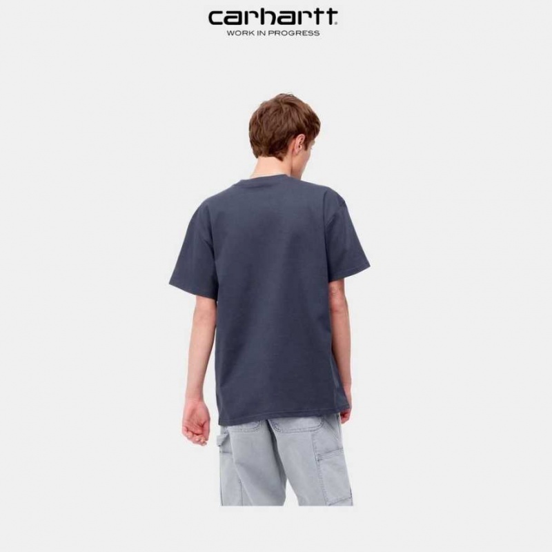 Carhartt Wip American Script T-Shirt Enzian | SE0000809