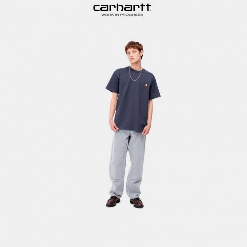 Carhartt Wip American Script T-Shirt Enzian | SE0000809