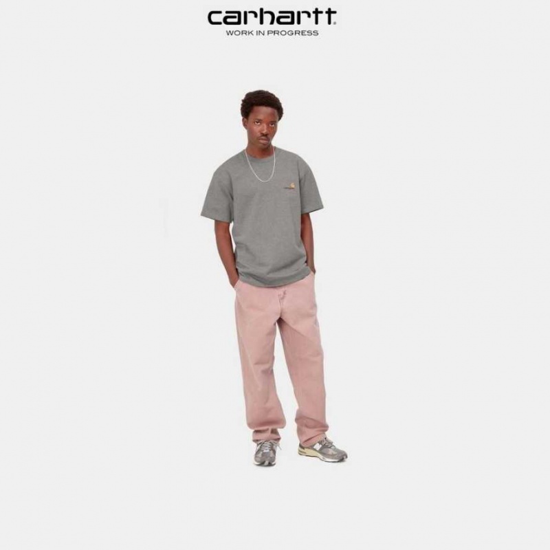 Carhartt Wip American Script T-Shirt Mörkgrå | SE0000810