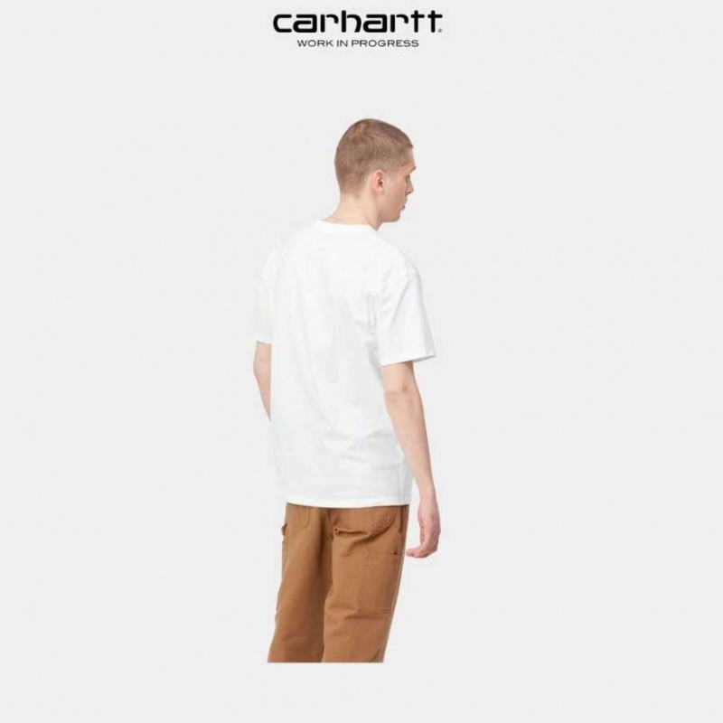 Carhartt Wip American Script T-Shirt Vita | SE0000812