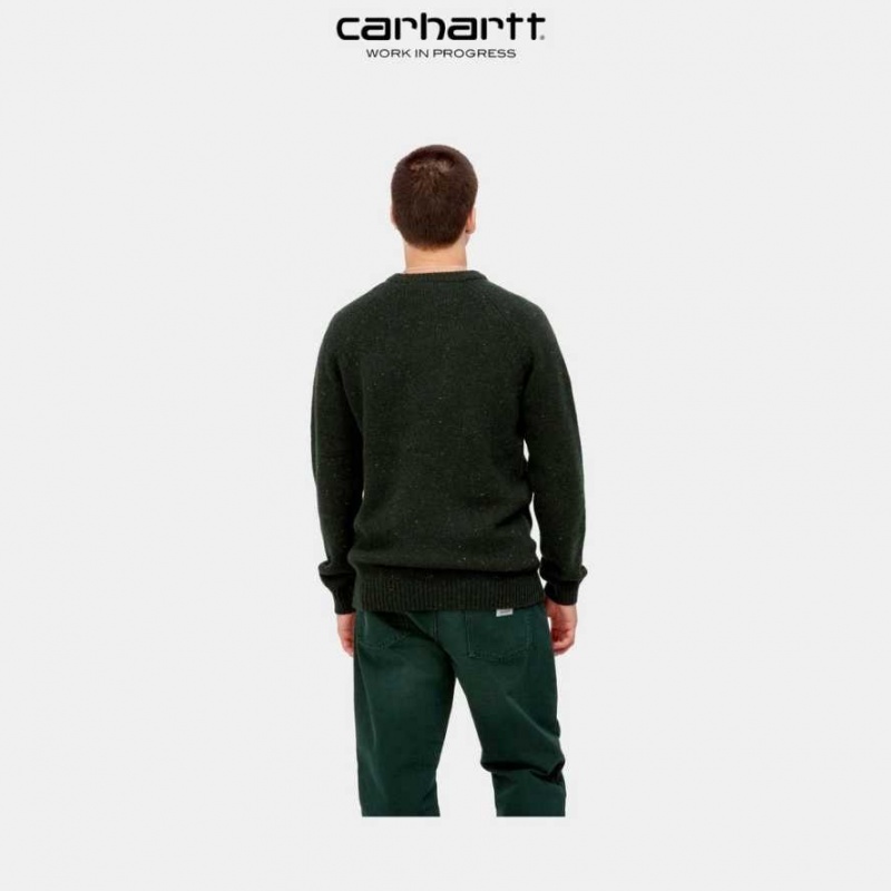 Carhartt Wip Anglistic Tröja Mörk | SE0000792