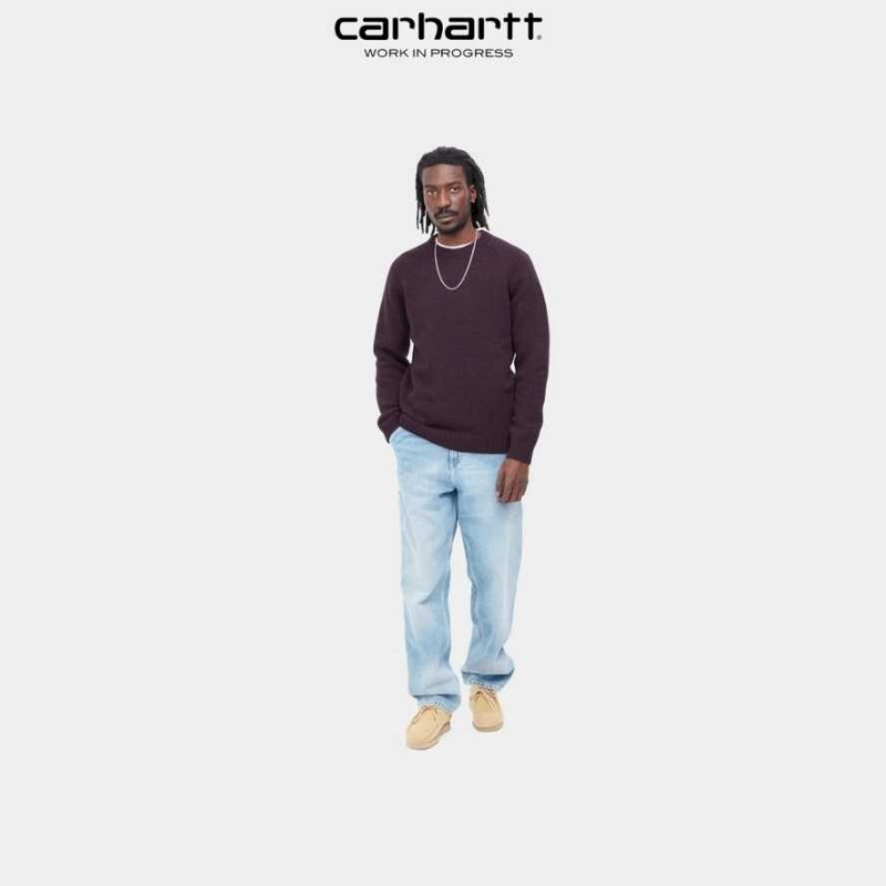 Carhartt Wip Anglistic Tröja Mörk | SE0000793