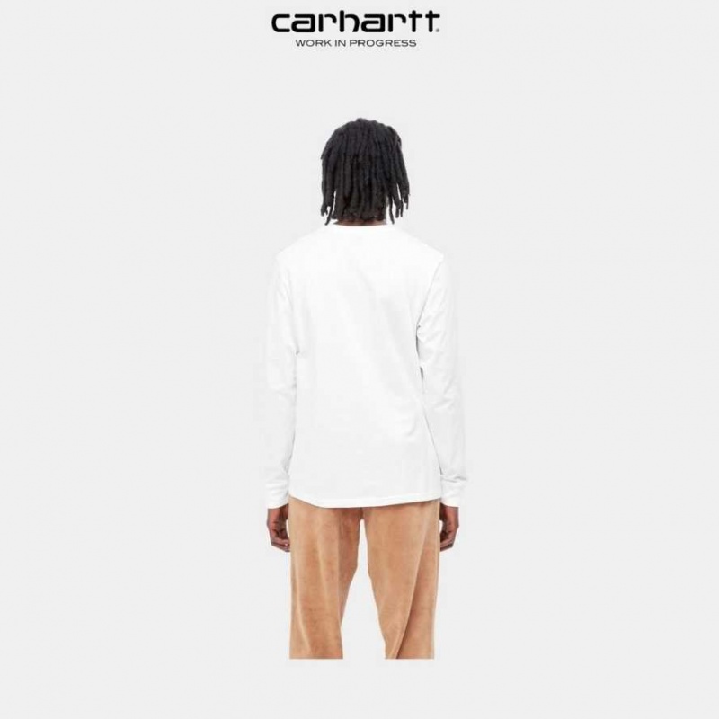 Carhartt Wip Base Long Sleeve T-Shirt Vita | SE0000821