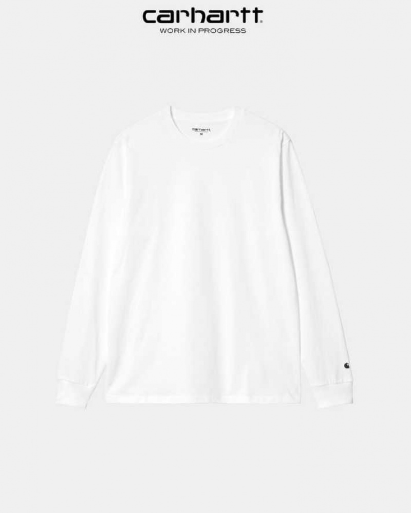 Carhartt Wip Base Long Sleeve T-Shirt Vita | SE0000821