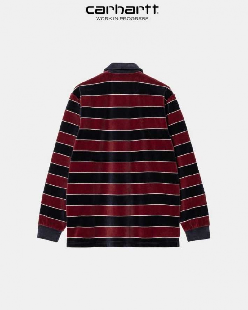 Carhartt Wip Bills Stripe Rugby Shirt Corvina | SE0000826