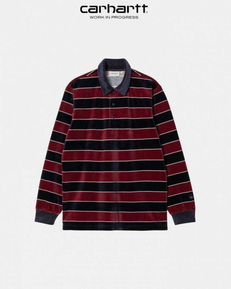 Carhartt Wip Bills Stripe Rugby Shirt Corvina | SE0000826