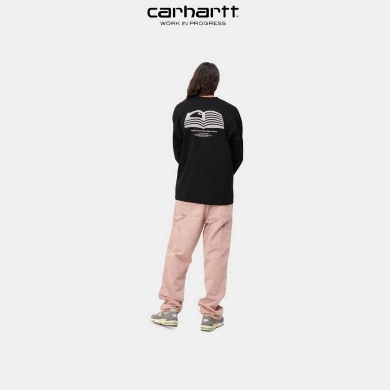 Carhartt Wip Book State Long Sleeve T-Shirt Vulcan | SE0000831